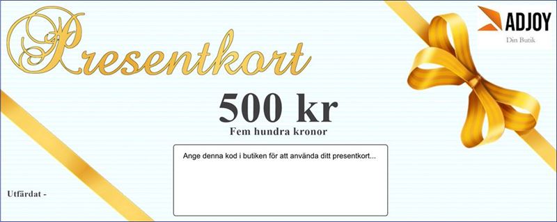 Presentkort 500 kr