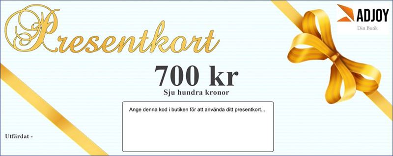 Presentkort 700 kr