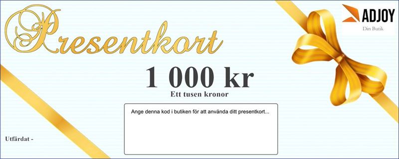 Presentkort 1000 kr