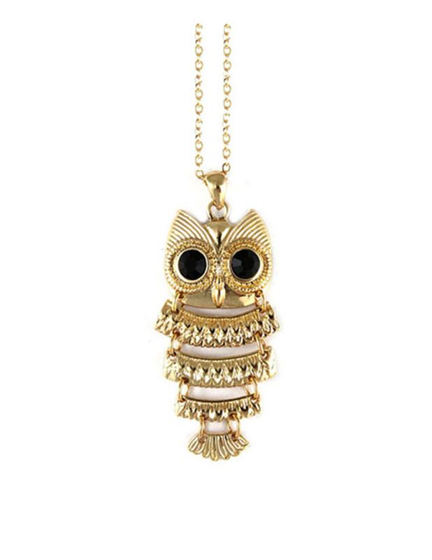 Halsband - Gold Owl Chain Necklace
