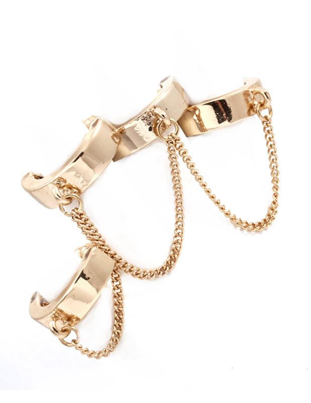 Ringar - Chain It Connected Rings Gold