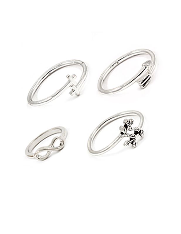 Ringar - Arrow Cross Infinity Ring Set
