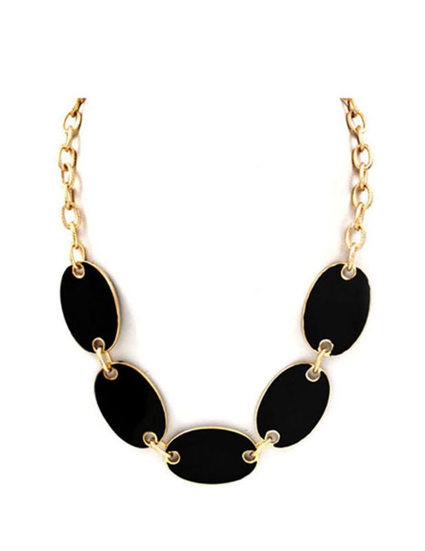 Halsband - Brick Gold black Necklace