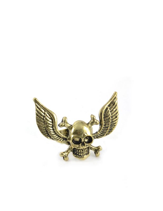 Rea - Skull Antique Gold Ring