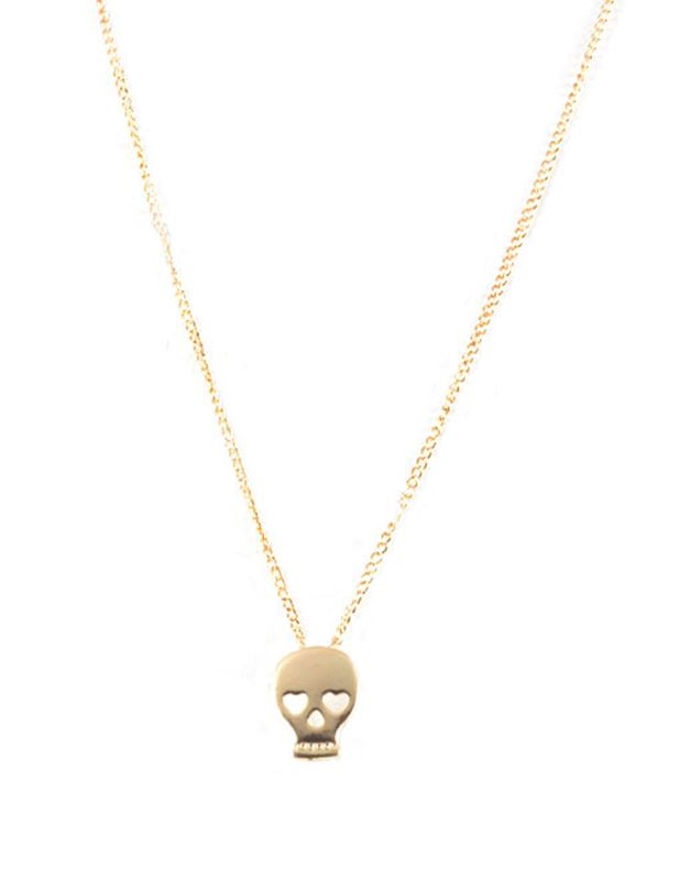 Halsband - Happy Skull Gold Necklace