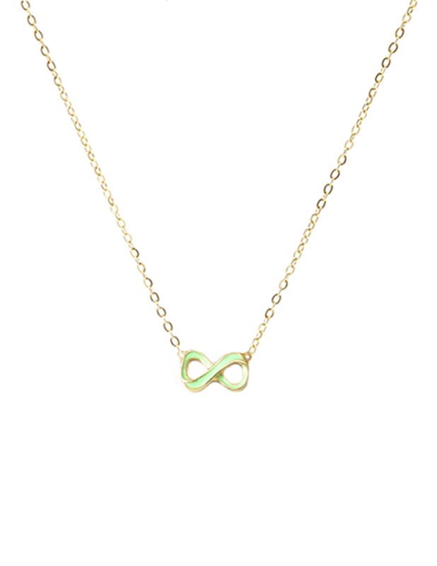 Halsband - Infinity Gold Mint Necklace