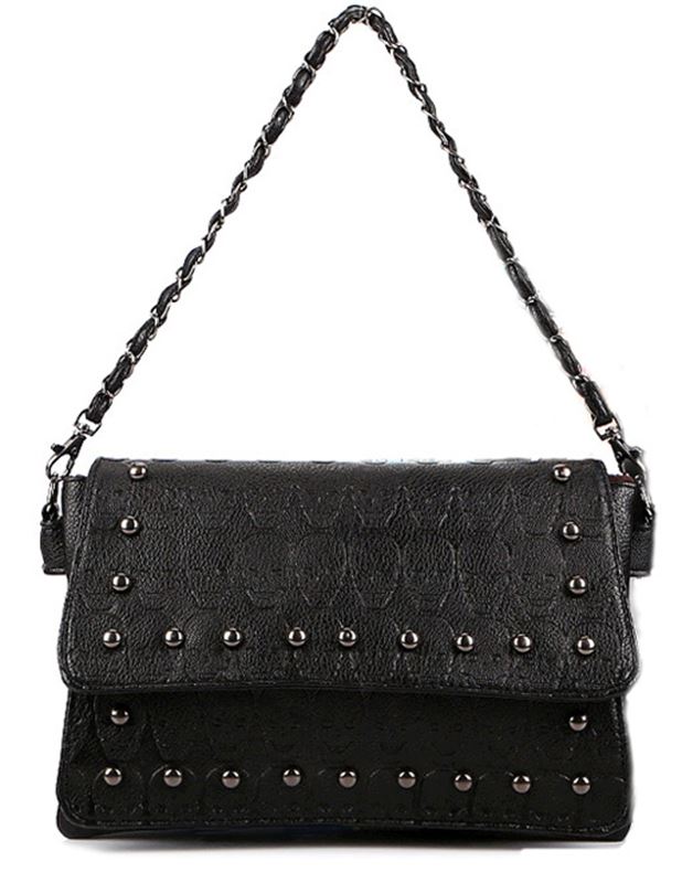 Väskor - Skull Clutch Black Bag