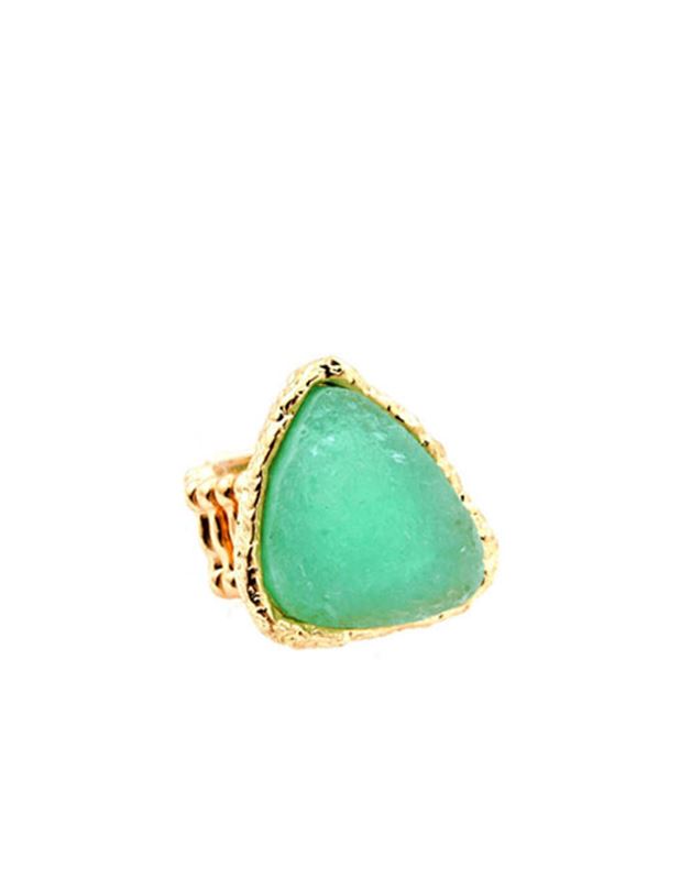 Ringar - Goldy Black Trend Ring