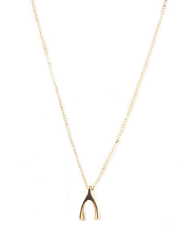 Halsband - Got Wish Bone Gold Necklace
