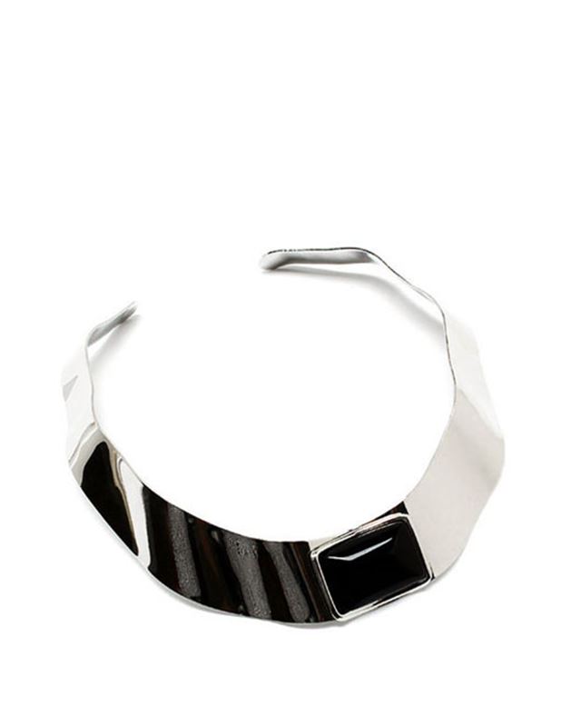 Halsband - Square Black Collar Necklace