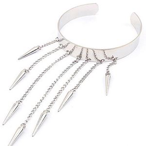 Armband - Spike Rivet Silver Armlet