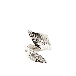 Ringar - Sparkle Leaf Ring Silver