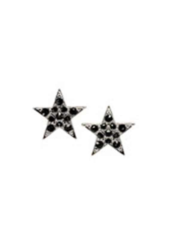Örhängen - Star Cover Earring Black/silver