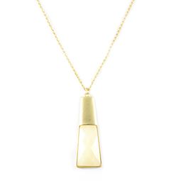 Halsband - White Brick Gold Necklace