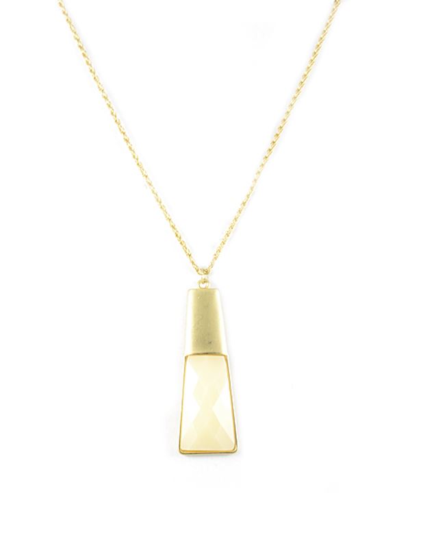 Halsband - White Brick Gold Necklace